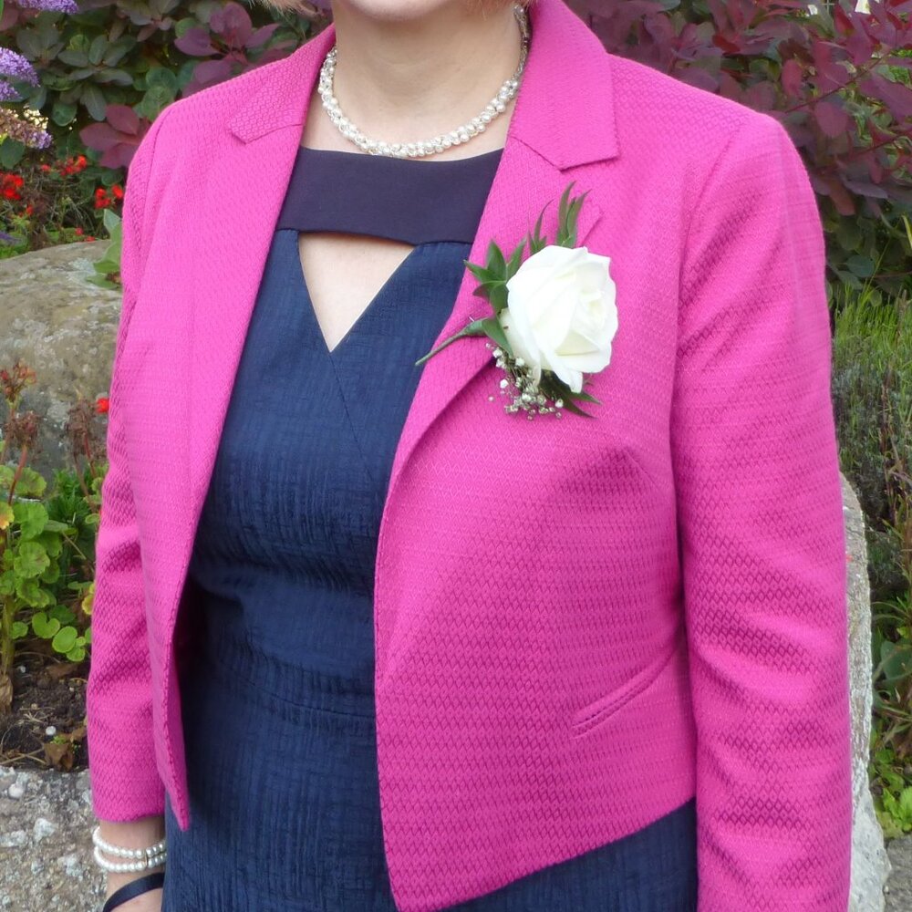 Pink Cropped Jacket Size 10P